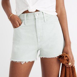 Madewell Mom Jean Shorts Momjean Light Wash